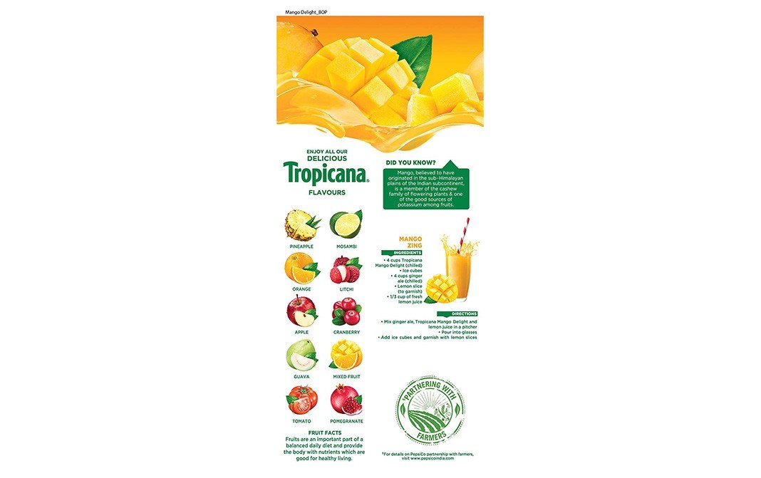 Tropicana Mango Delight    Tetra Pack  1000 millilitre